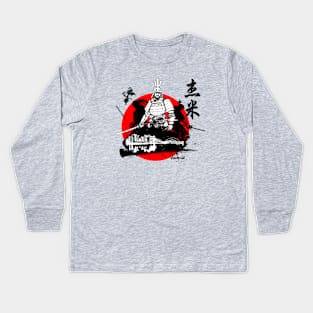 Geordie Samurai Kids Long Sleeve T-Shirt